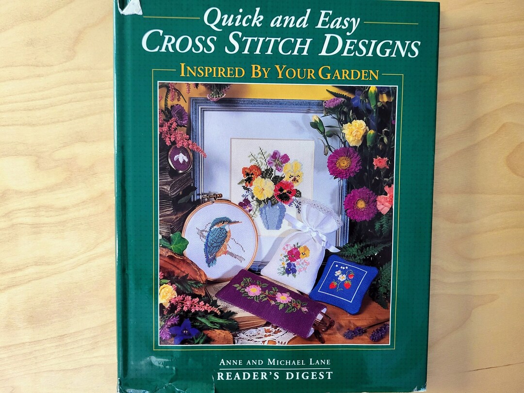 Counted Cross Stitch Book Inspired by Your Garden, Flowers Cross Stitch