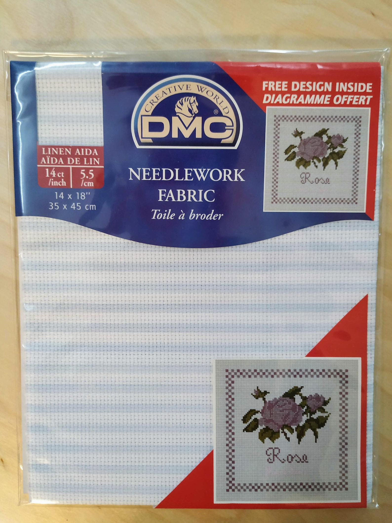 DMC Needlework Fabric Linen Aida 14count 14 x 18 Etsy