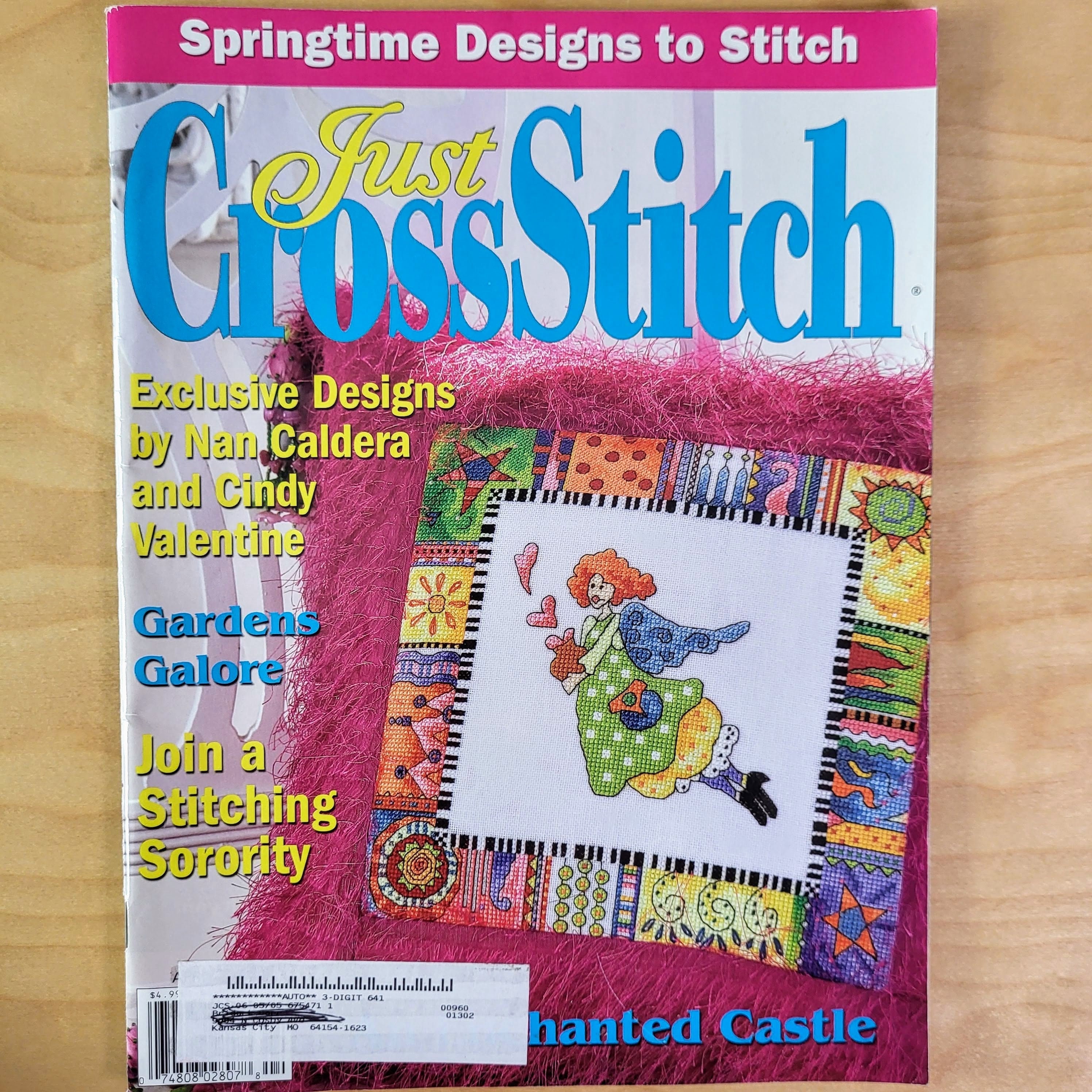 Counted Cross Stitch Magazine Just Cross Stitch April 2005