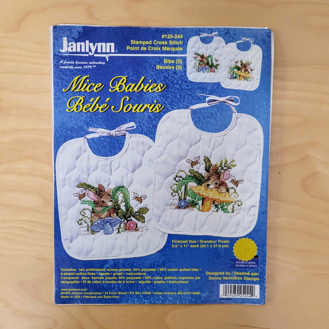 Janlynn Stamped Cross Stitch Kit His Hers Bridal Set Pillowcase