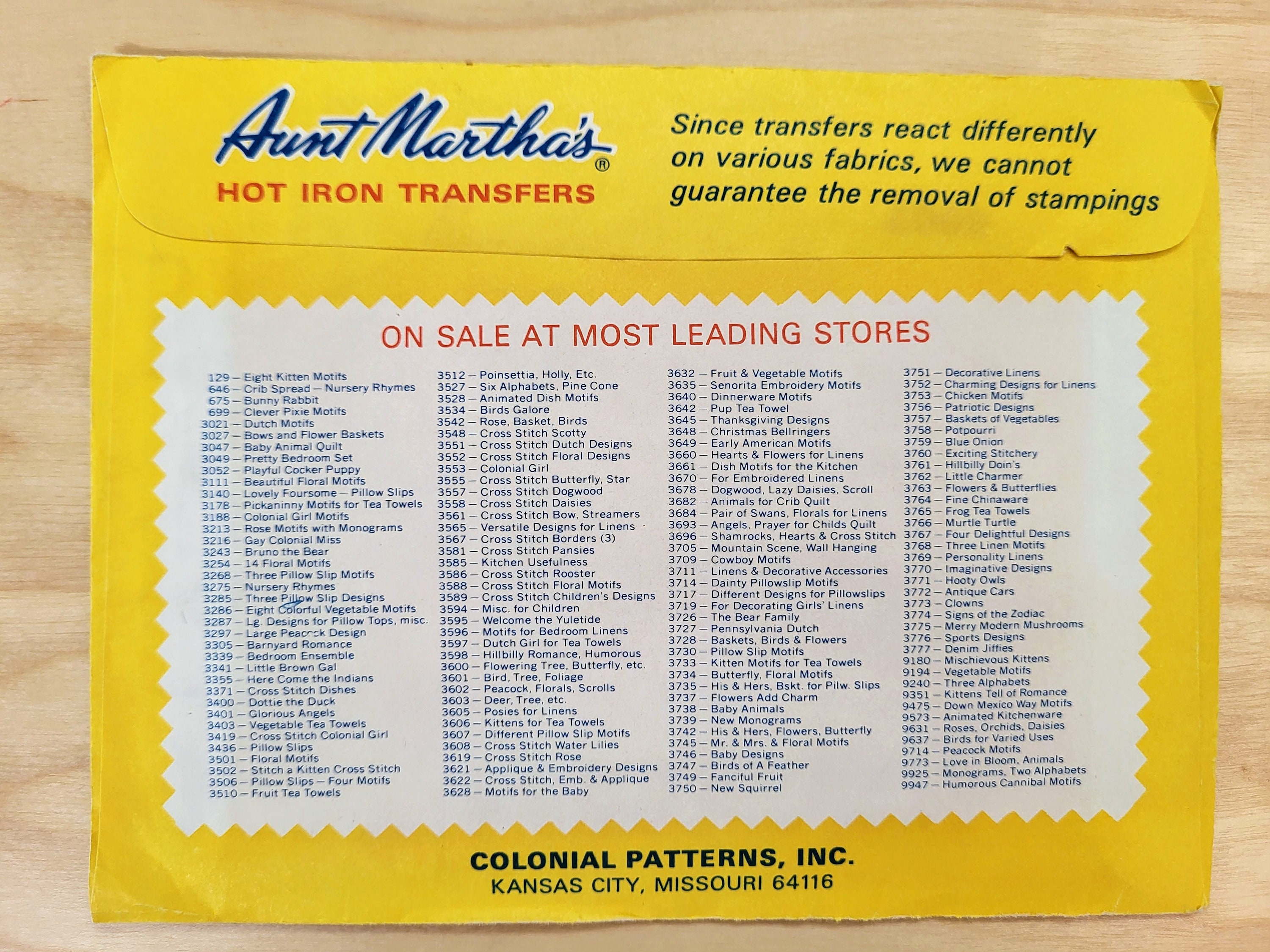 Set of 2 Aunt Martha's Hot Iron Transfers Embroidery Patterns Purr ...