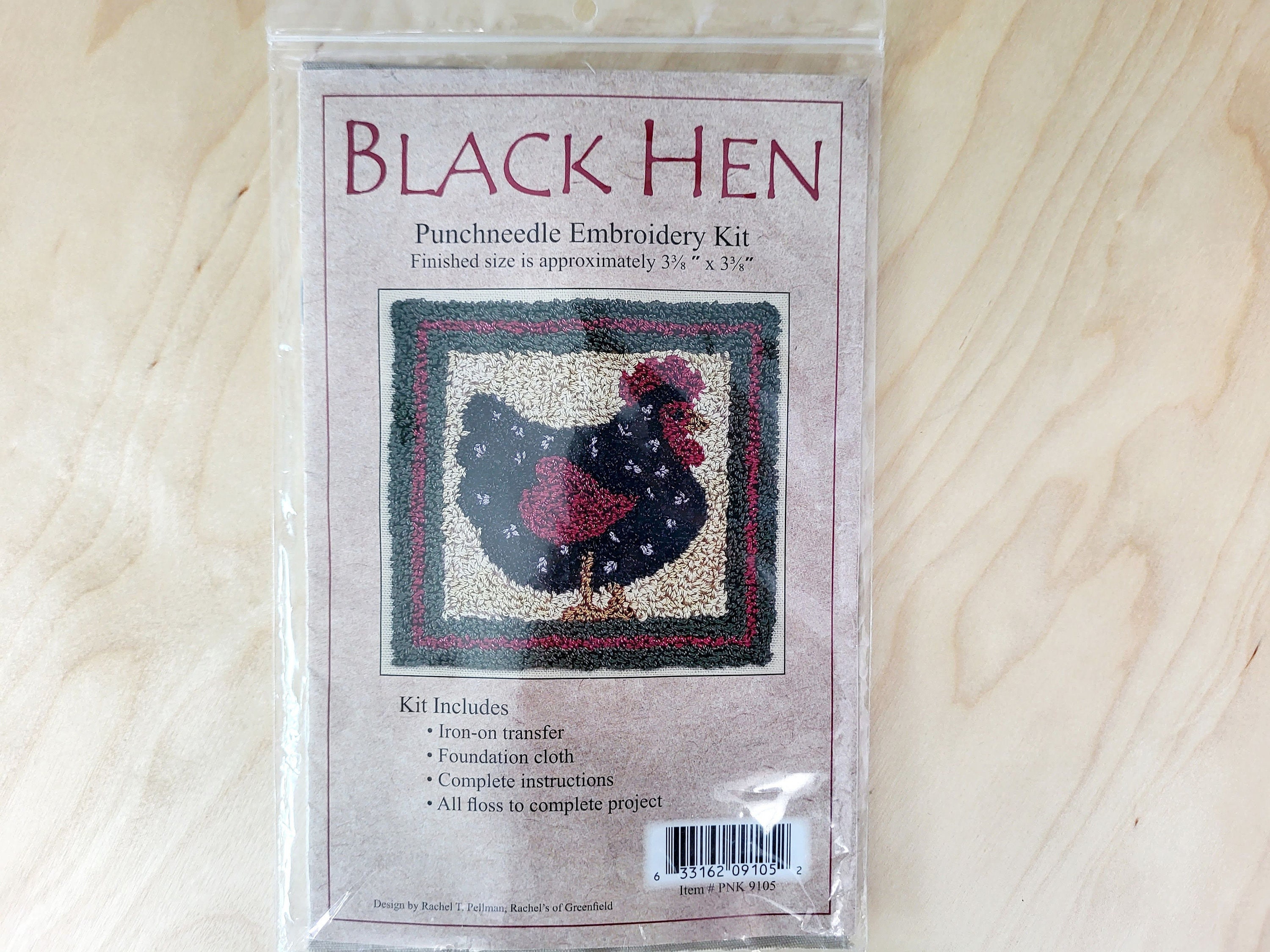 Black Hen Punch Needle Kit