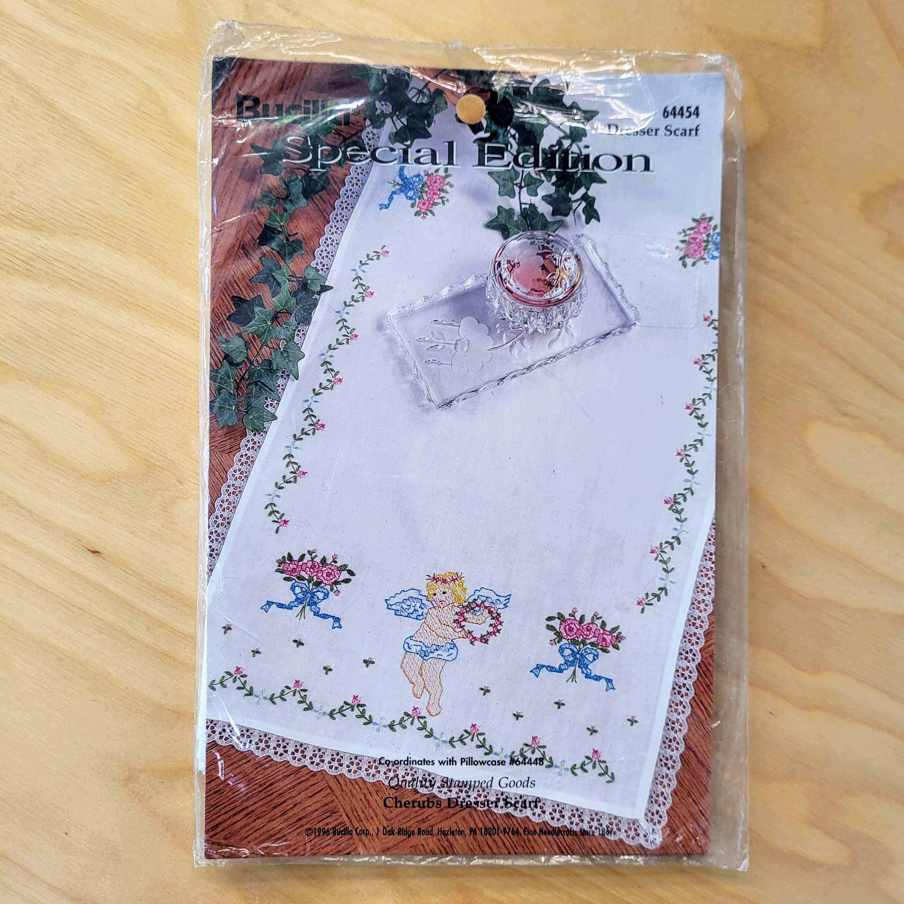 Stamped Cross Stitch Kits Dresser Scarf - Etsy