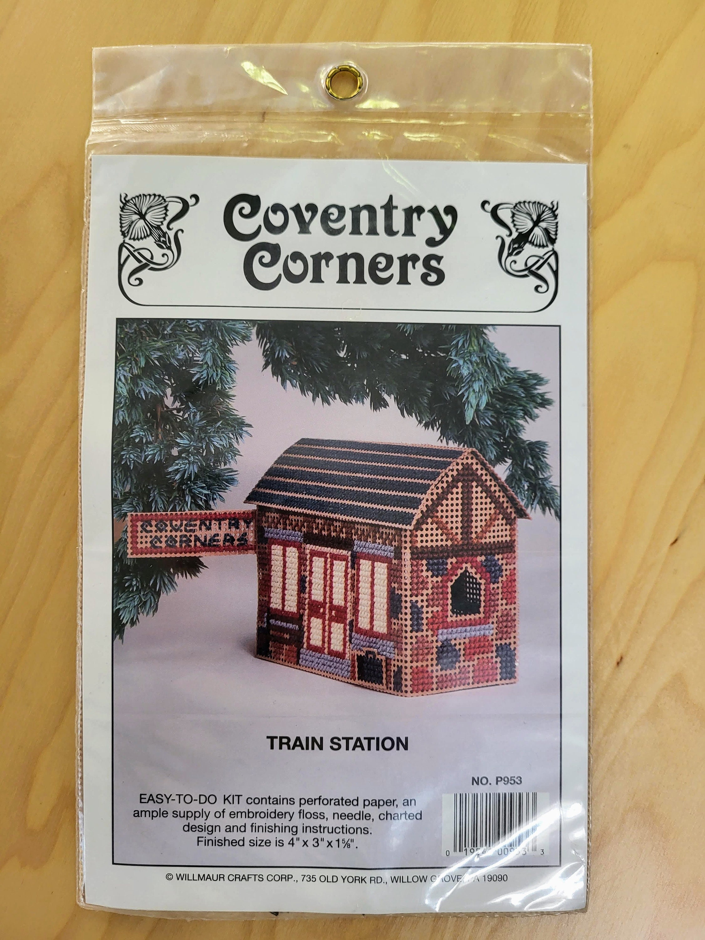 Coventry Corners Counted Cross Stitch Kits Bake Shop, Grist Mill, Train