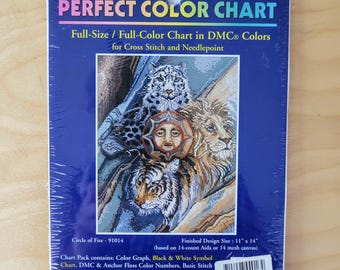 Grace and Danger, Tiger Counted Cross Stitch Kit, Anchor Premier