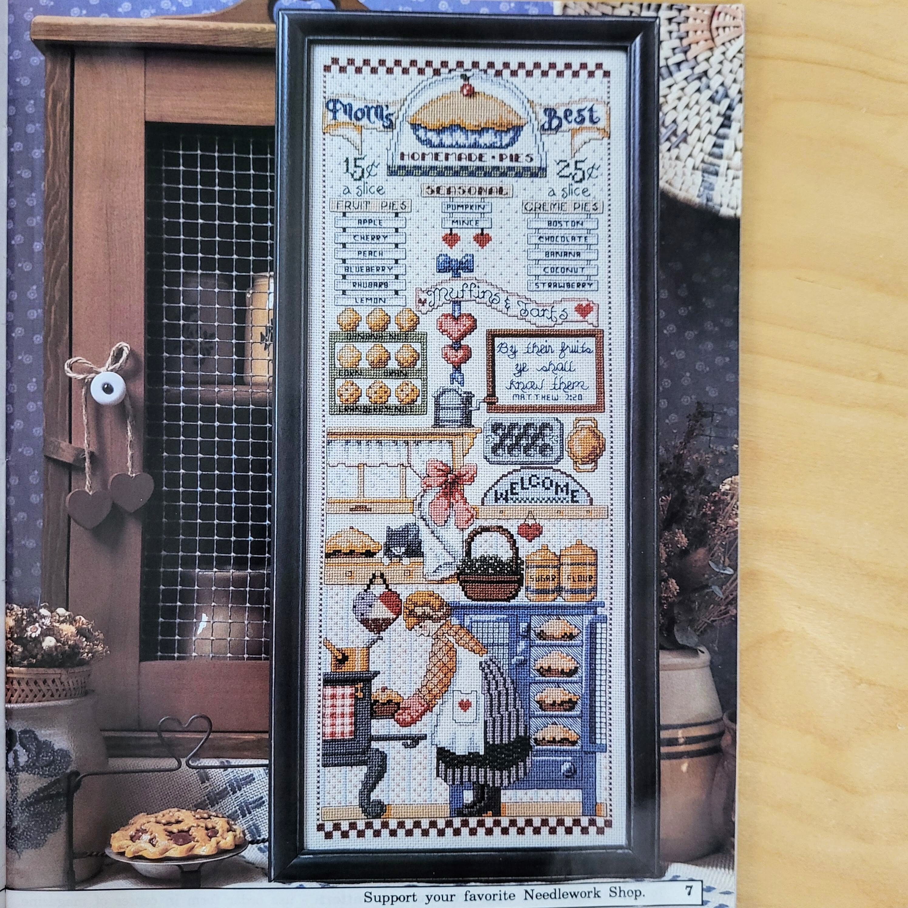 Vintage Cross Stitch Magazine Cross Country Stitching August