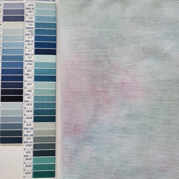 Pink and Green Aida Etsy