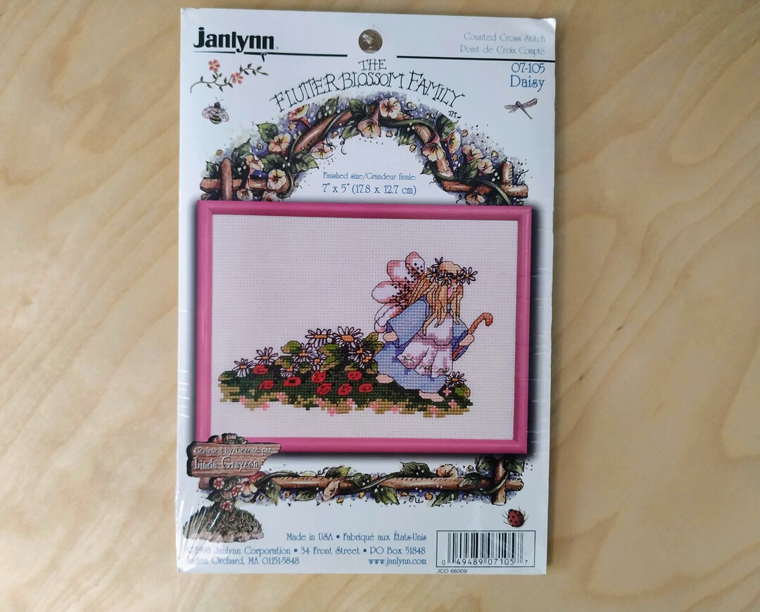 Janlynn kit de Fleurs Sauvages et Les pinsons, Les à Broder