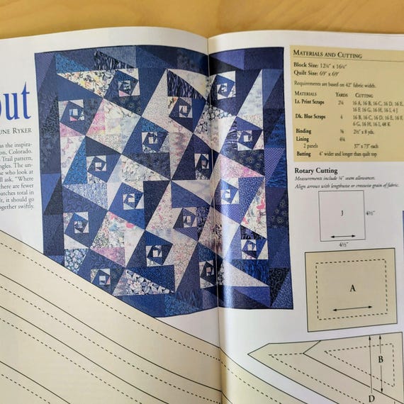 Vintage Quilter's Newsletter Magazine September 2002, Quilt