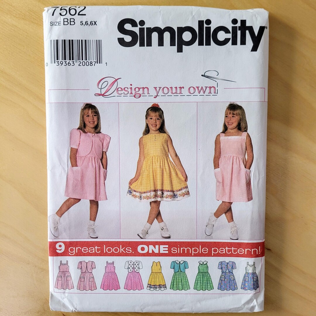 Simplicity Sewing Pattern 7562 Little Girl's Dress and Jacket, Size 5 ...