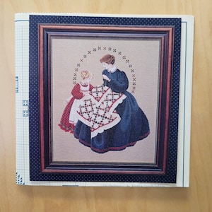 Lavender and Lace Counted Cross Stitch Pattern The Quiltmaker by Marilyn Leavitt-Imblum