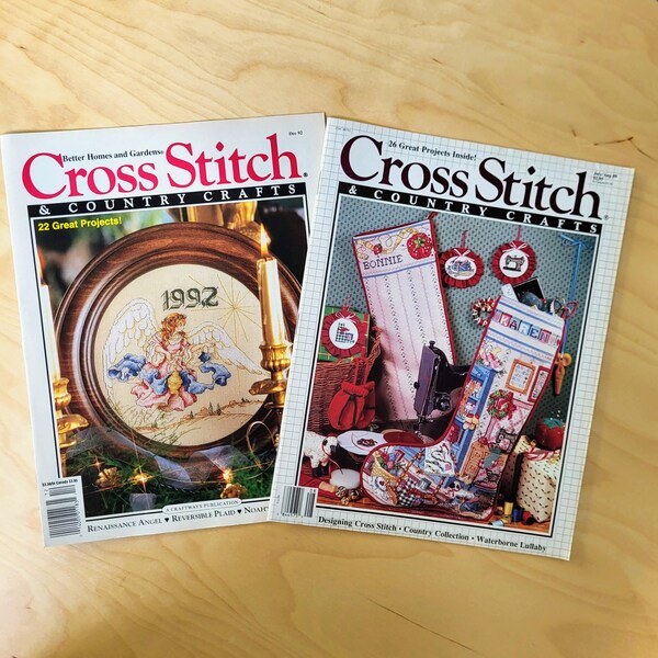 Cross Stitch and Country Crafts Magazine Etsy