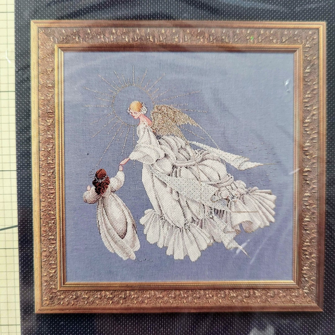 Lavender and Lace Counted Cross Stitch Pattern Angel of Mercy by