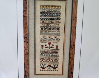 The Sampler House Counted Cross Stitch Pattern Season of Flowers Sampler, Cross Stitch Sampler