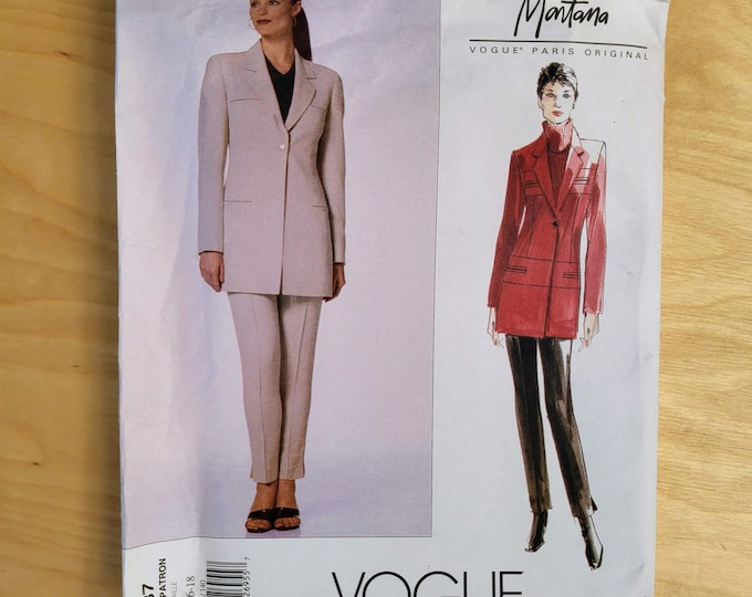 Vogue Sewing Pattern V8862 Women's Coat Size X-M - Etsy