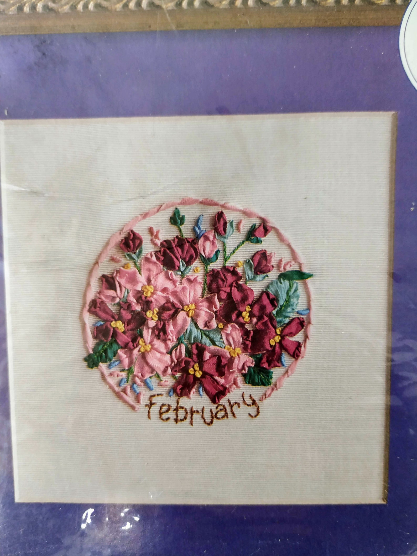 Vintage Bucilla Silk Ribbon Embroidery Kits February Violet Etsy