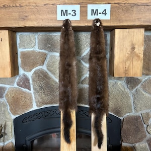 1X Male Mink Pelt, Commercial Garment Tanned