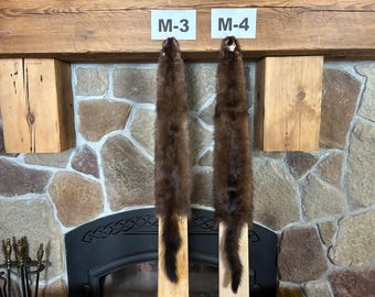 1X Male Mink Pelt, Commercial Garment Tanned