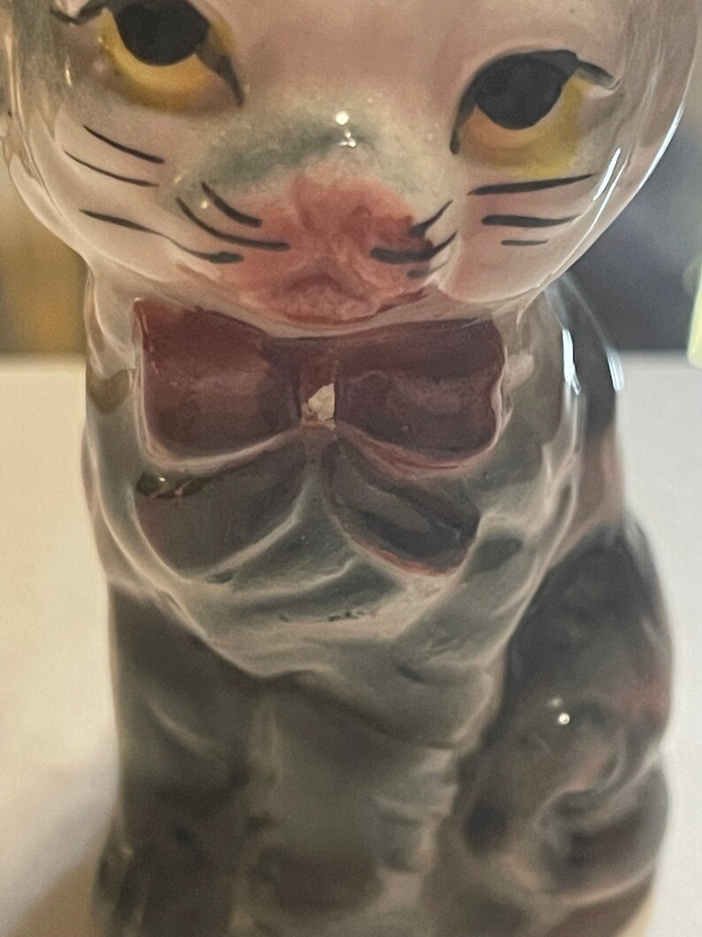 Pair of Vintage Cat Figurines Made in Japan Cat Décor Etsy