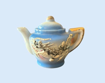 Vintage Mini Dragon Teapot w/ Lid, Vintage Dragonware, Vintage Hand-Painted Mini Teapot, Vintage Dragon Decor, Mystical Decor