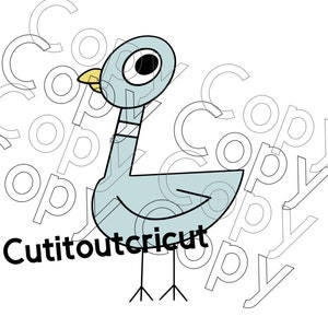 Blue pigeon SVG/ cut image/ blue bird cricut file