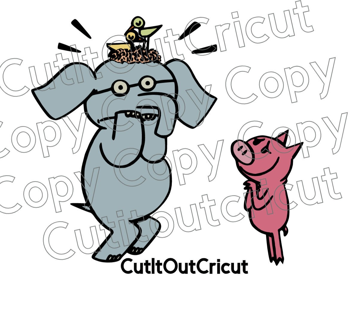 Free Free 78 Elephant And Piggie Svg SVG PNG EPS DXF File