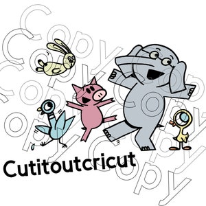 Download Pig And Elephant Friends Cut Image Classroom Decorations For Etsy