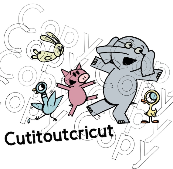 Download Knuffle Bunny SVG archivo de corte de paloma Cricut Piggie ...