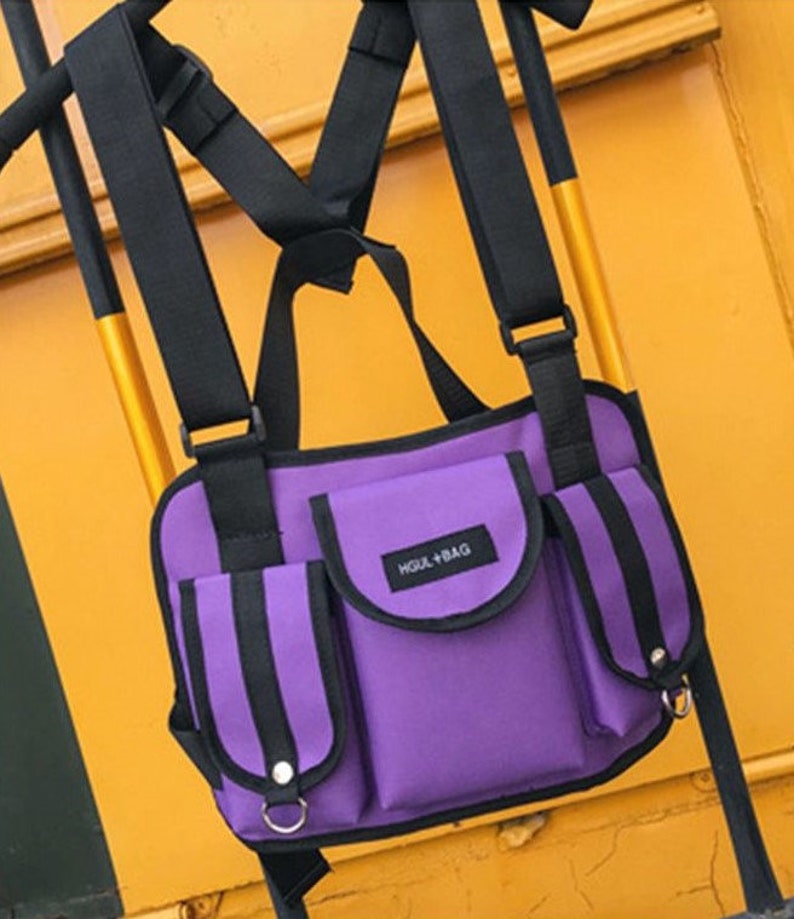 Tactical Techwear Chest Bag Etsy