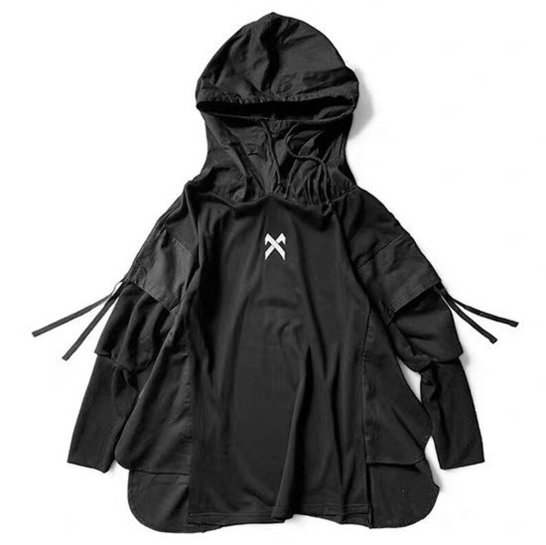 Street Techwear Hoodie Plus Size. Harajuku style Etsy