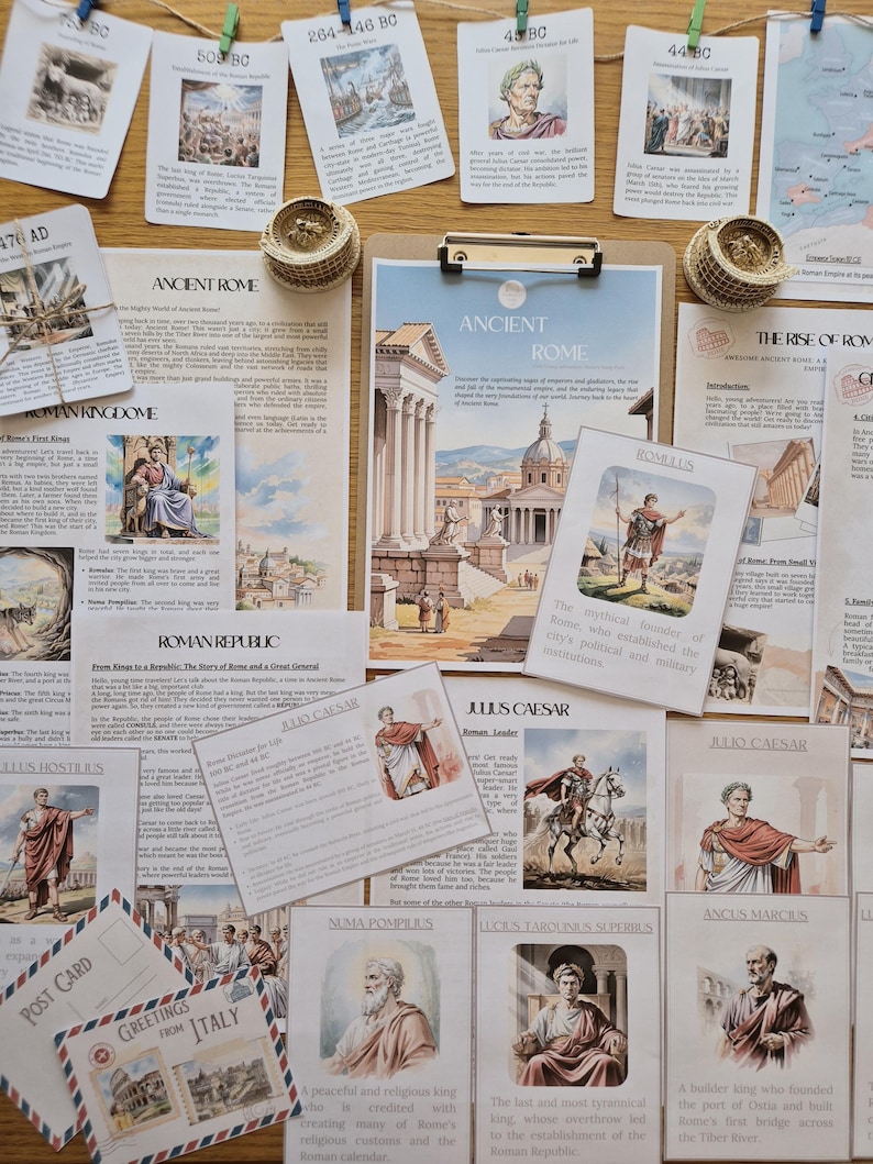 Ancient Rome First Young Adventurer History Study Pack 5 - 12 Years - Etsy