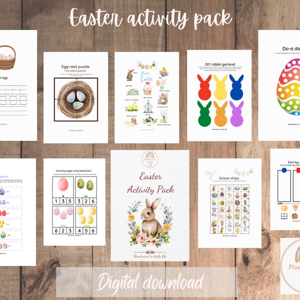 Easter Activity Pack - Montessori inspired activities