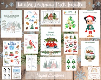 Winter & Christmas Learning Pack Bundle with 3 FREE festive resources