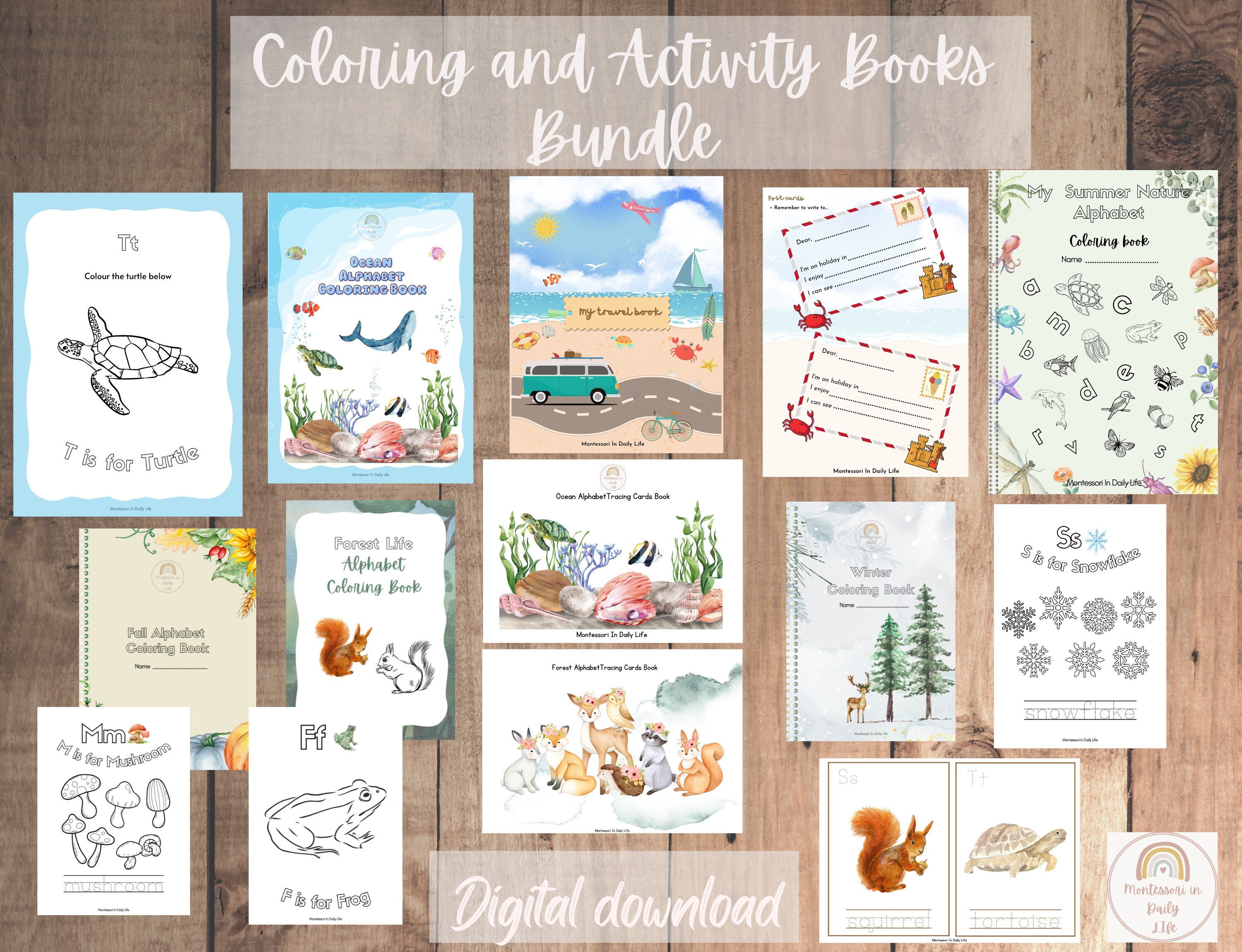 Coloring and Tracing Book Bundle - FREE Winter Coloring Book