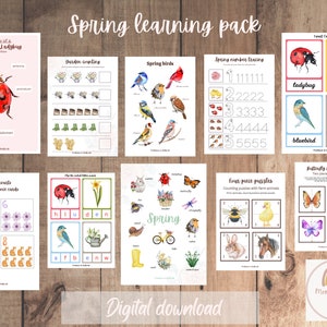 Spring Learning Pack - Montessori and Spring inspired activities