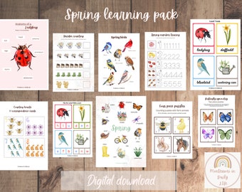 Spring Learning Pack - Montessori and Spring inspired activities