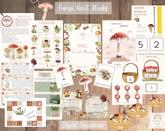 Fungi Unit Study Montessori aligned Learning Pack