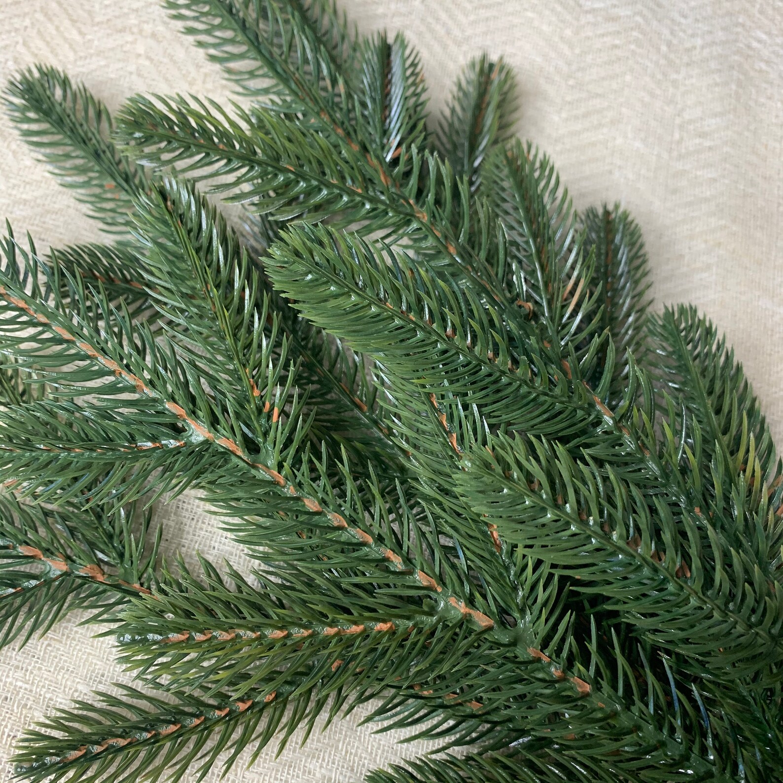 Christmas Greenery Stems Lot of 5 Pcs Artificial Greenery Christmas