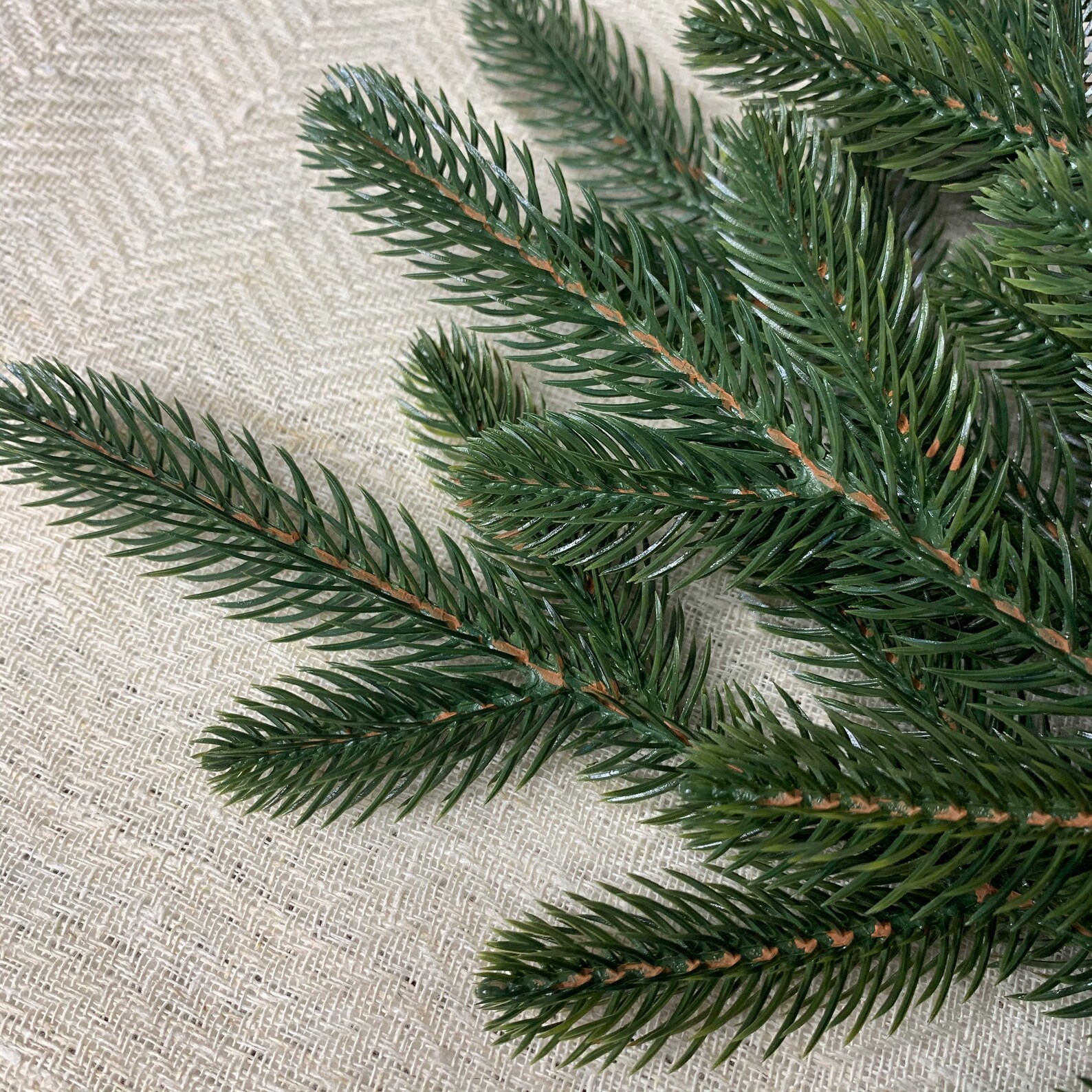 Christmas Greenery Stems Lot of 5 Pcs Artificial Greenery Christmas