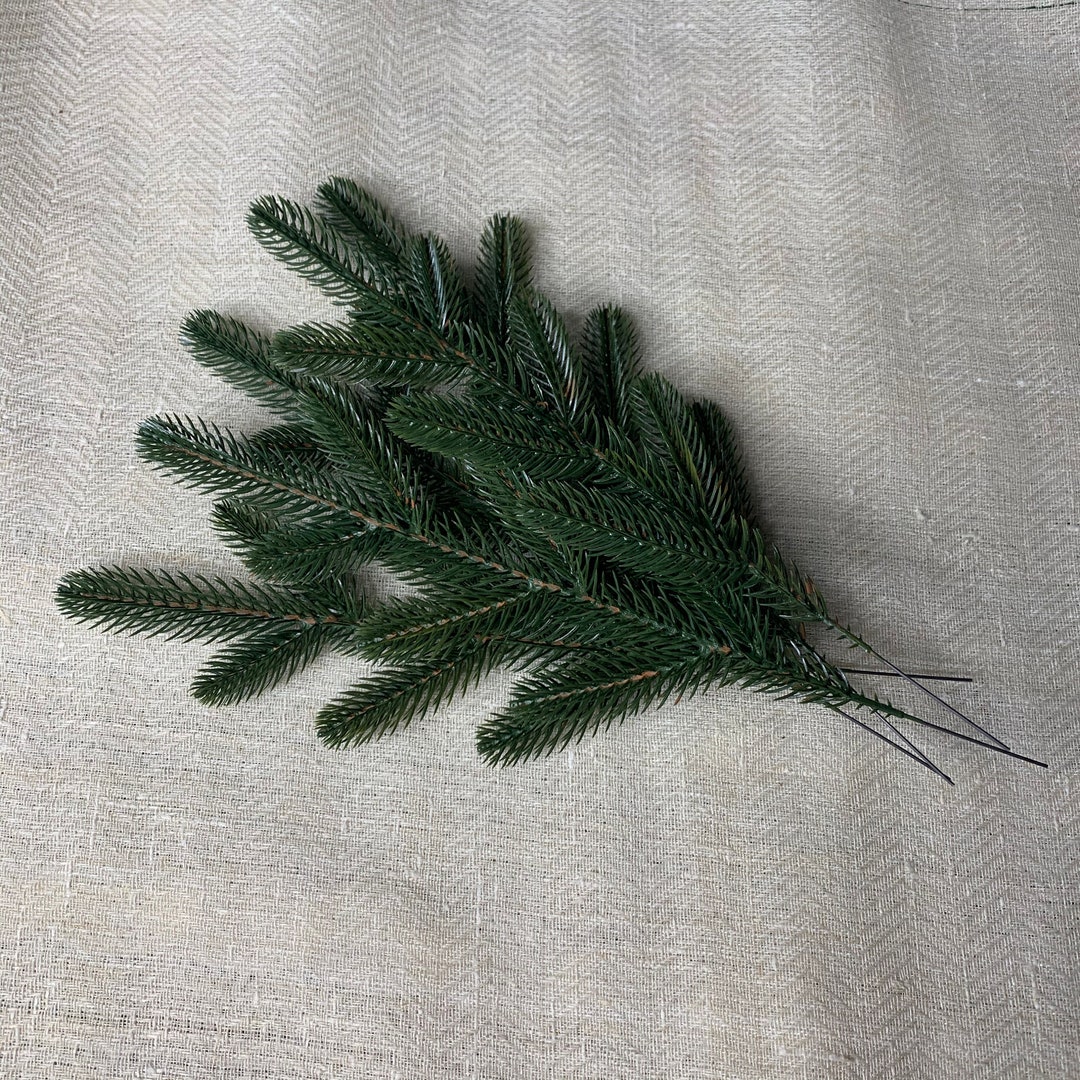 Christmas Greenery Stems Lot of 5 Pcs Artificial Greenery Christmas