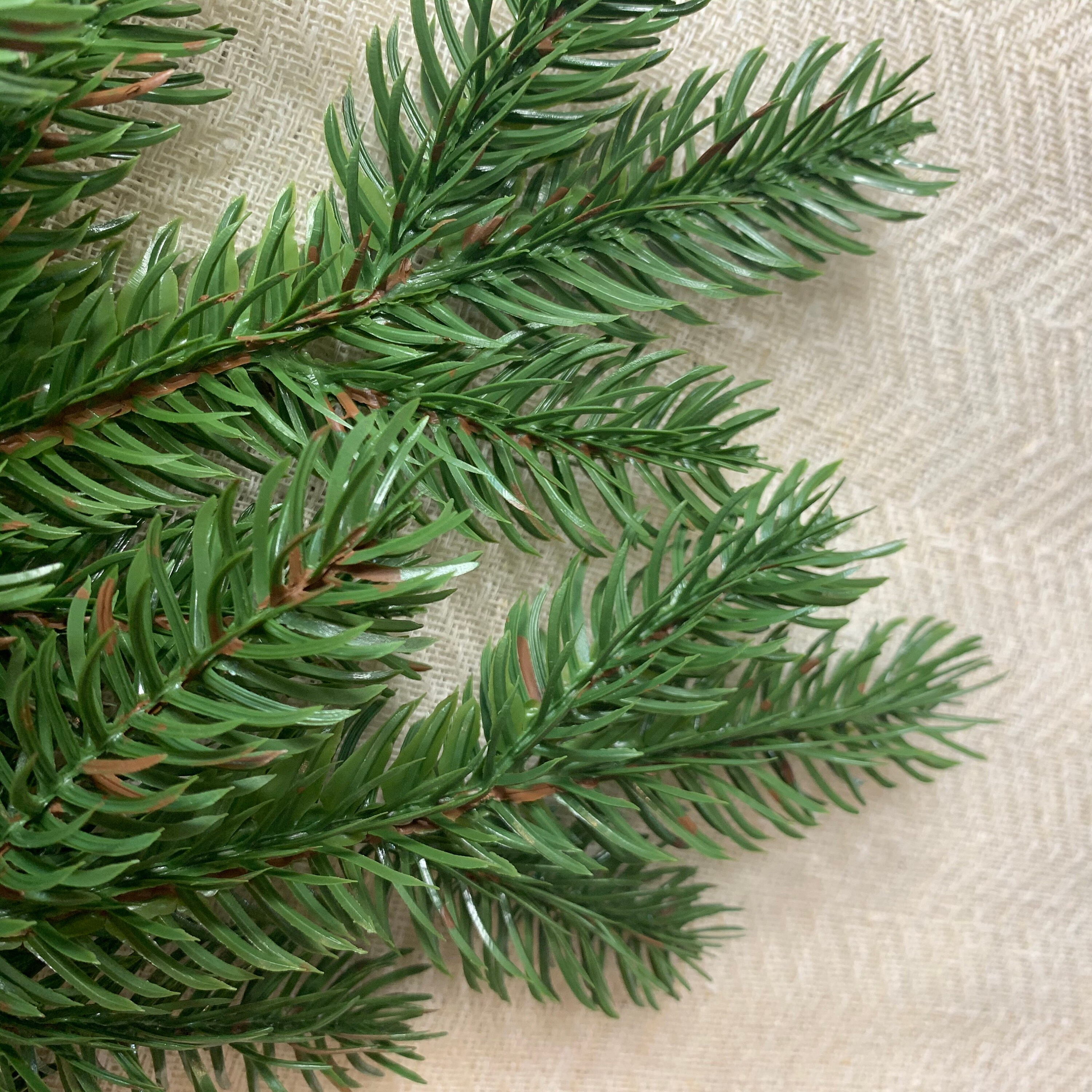 Fake Pine Tree Branches Lot of 3 Pcs Christmas Greenery Pine Branch