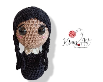 Wednesday Adams Amigurumi patternITA & ENG, Merlina
