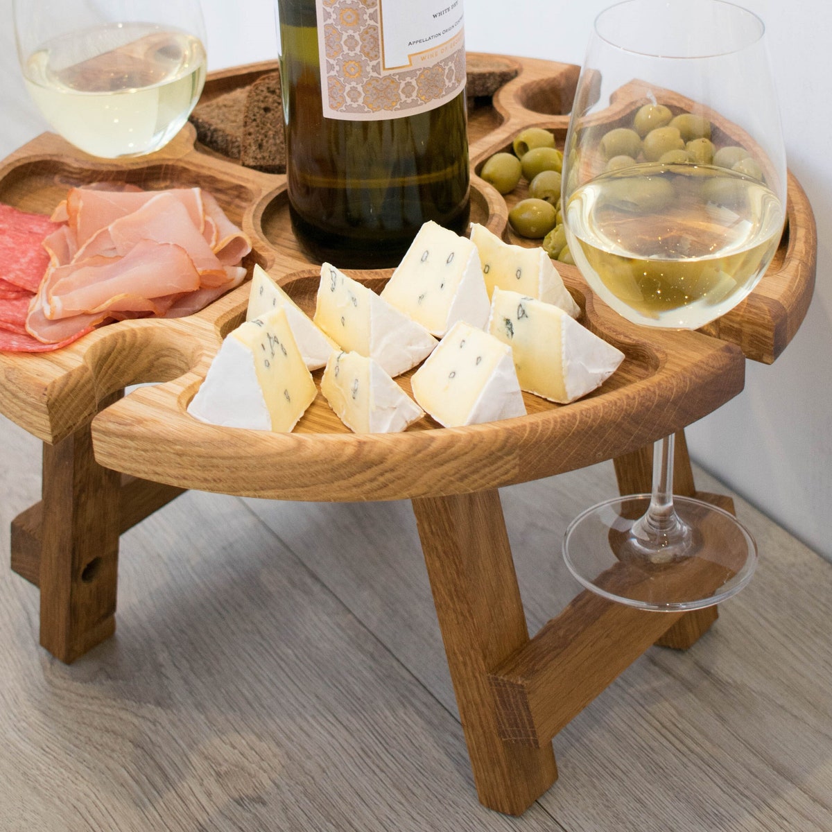 Oak Outdoor Wine Table