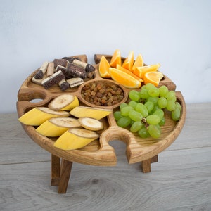 wood picknick cheese board, wooden serving plate, cheese tray, cheese board,  charcuterie board, cheese platter, kitchen decor