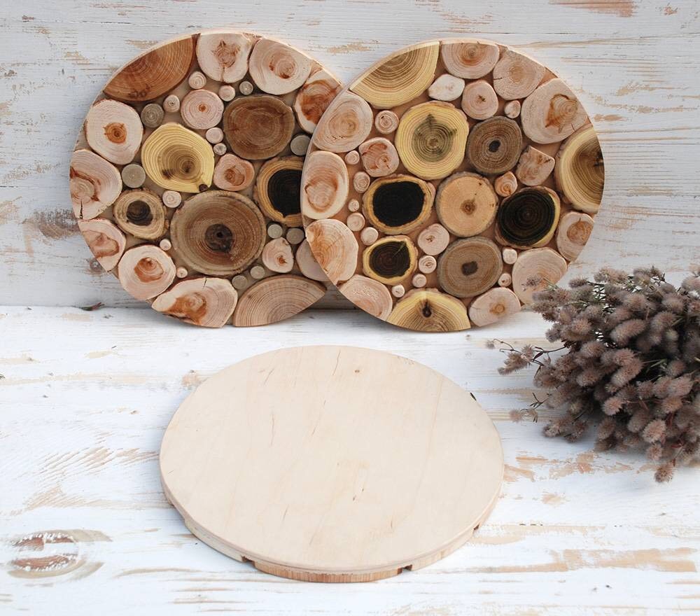 Wood Hot Pads Wood Cup Holder Wood Plate Rack Home Decor Etsy