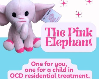 The Pink Elephant™ - OCD/Anxiety/Mental Health Charitable Plush