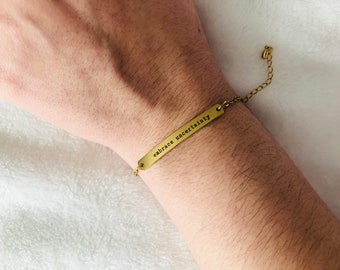 Embrace Uncertainty OCD/Anxiety/Mental Health Bracelet
