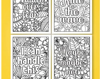 OCD Recovery Coloring Pages (18 Designs)