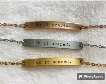 Do it Scared OCD/Anxiety/Mental Health Bracelet