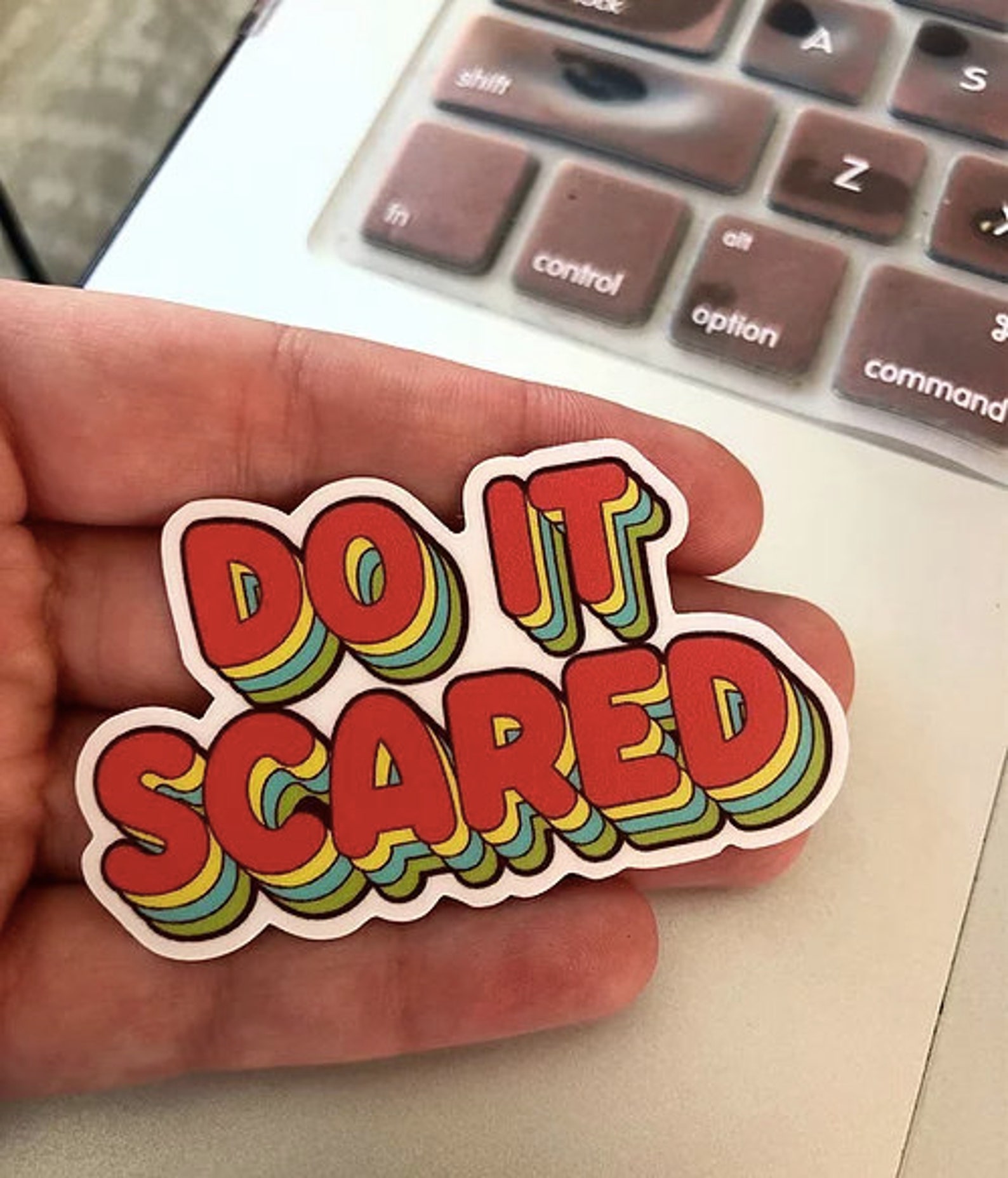 Do It Scared Sticker | Etsy